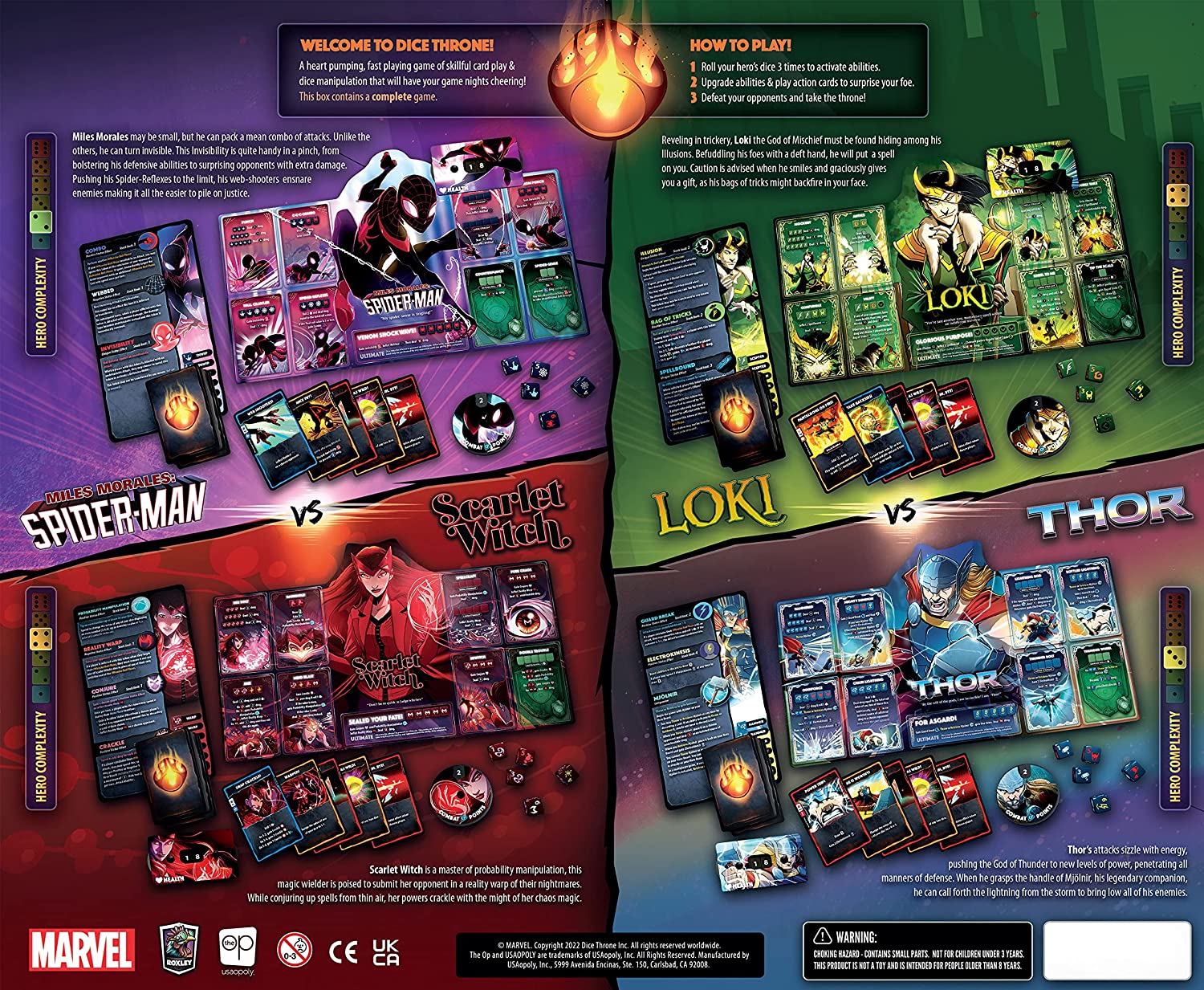 Dice Throne : Marvel 4 Hero Box
